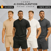 Kit 4 Conjuntos Prime Urban em Tecido Premium