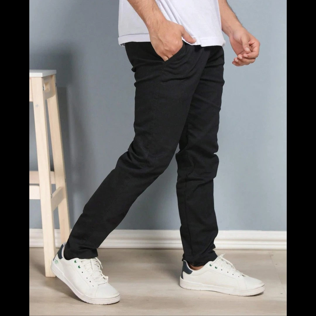Calça Reta Masculina em Sarja - Kit 4 Unidades + Brinde carteira minimalista