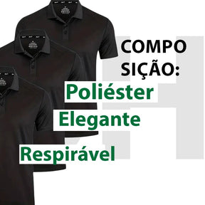 Kit 7 Camisas Polo Sport Masculina Manga Curta Minimalista