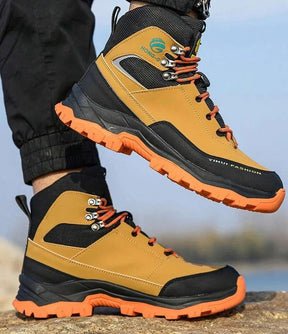 Kit Bota Masculina Safety em 100% Couro Legítimo (à Prova D'Água e Antiderrapante) + 3 BRINDES Limitados