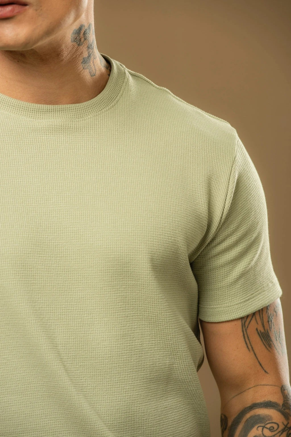 Kit com 5 Camisetas Texturizadas Malha Waffle Milano - Não amassa, não desbota e 0 transparência