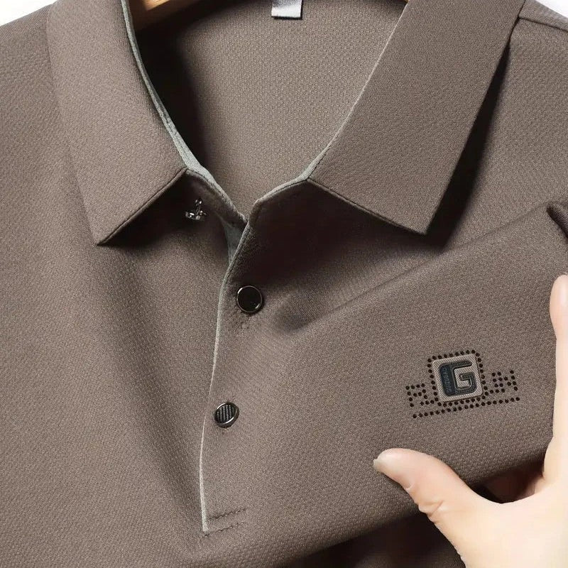 [Leve 5, Pague Só 3] Kit de Camisas Polo Masculinas Valder Premium em Seda Mulberry, Poliéster e Elastano