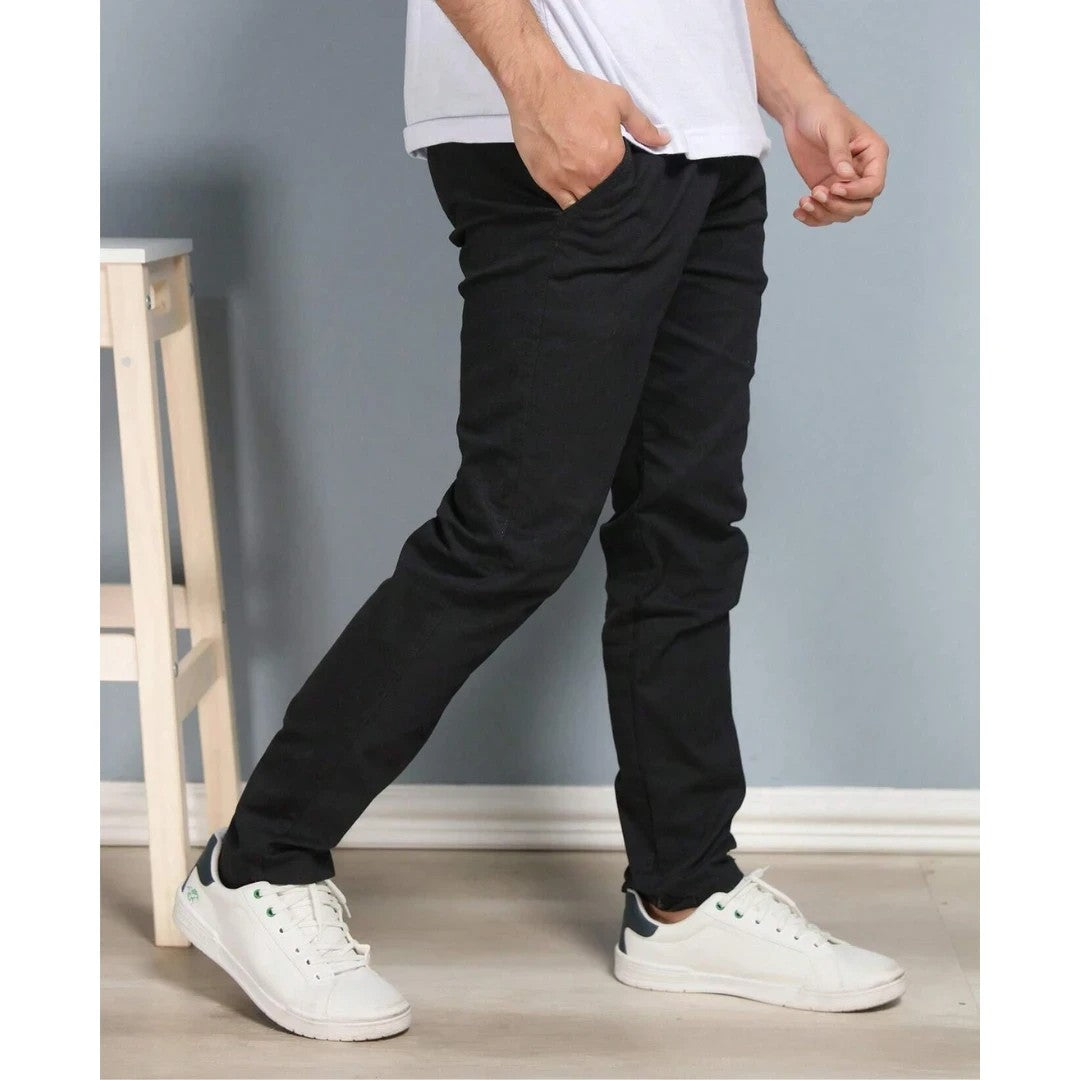 Pague 2 Leve 4 - Calça Masculina Reta em Sarja + Brinde: Carteira Minimalista